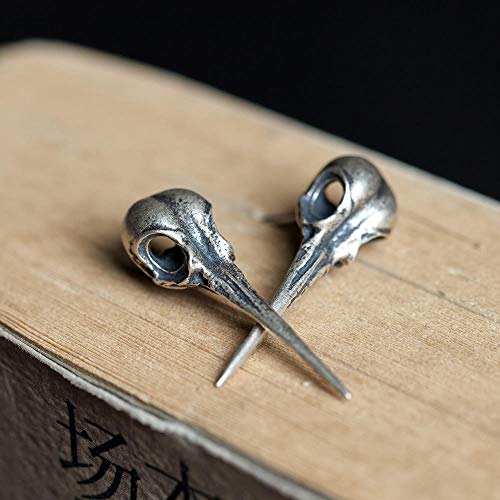 TOUY Pendientes Pequeños Punk Góticos, Pendientes De Media Calavera Masculinos Y Femeninos, Accesorios Retro, Pendientes De Calavera con Naipes, Calavera-3 TOUY Pendientes Pequeños Punk Góticos, Pendientes De Media Calavera Masculinos Y Femeninos, Accesorios Retro, Pendientes De Calavera con Naipes, Calavera-3