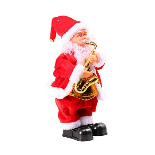 TOYANDONA 1 Unid Movimiento Bailando Cantando Santa Claus Muñeca Navidad Figura Musical Santa Claus Adornos Decoración para Cafetería Bar Restaurante Oficina
