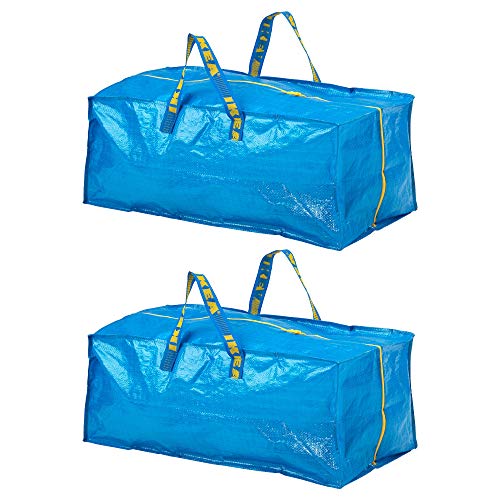 Tronco Frakta para carrito, azul, Longitud: 73 cm Profundidad: 35 cm, altura: 30 cm, capacidad de carga: 25 kg Volumen: 76 L, se puede llevar en la mano, la espalda., azul, Paquete de 2