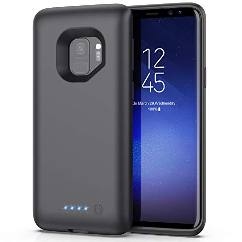 Trswyop Funda Batería para Samsung Galaxy S9, 6000mAh Funda Cargador Portatil Carga Rapida Carcasa Batería Recargable Batería Externa para S9 [5,8 Pulgadas]