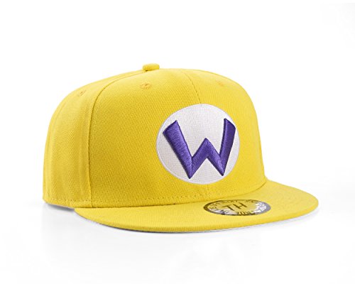 True Heads Gorra Snapback de Pico Plano Wario Amarillo True Heads Gorra Snapback de Pico Plano Wario Amarillo