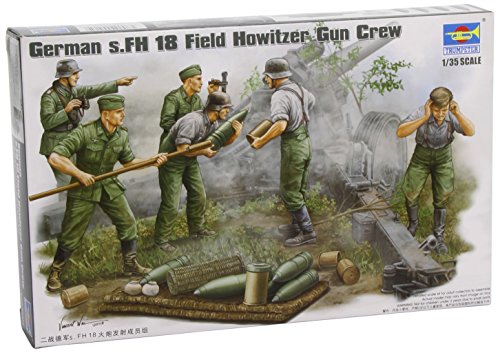Trumpeter 425 - Figuras de Soldados alemanas disparando obuses