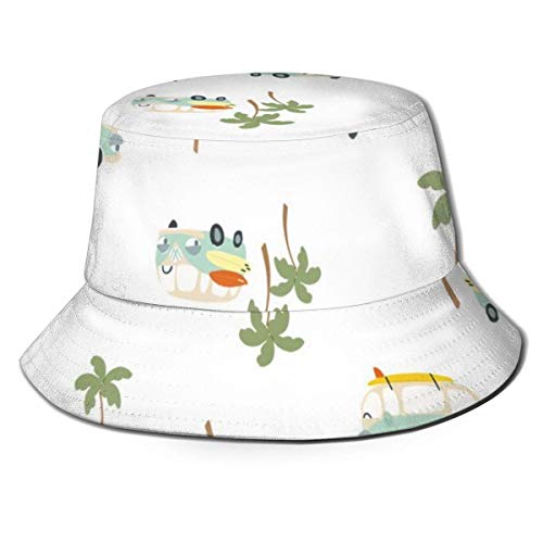 Trushop Unisex Bucket Hat Fisherman Hat Cap VW Camper para Hombres Mujeres