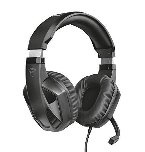 Trust Cascos Gaming GXT 412 Celaz Auriculares Gamer con Micrófono Plegable, Cable Trenzado de 1 m, para PS4, PS5, PC, Nintendo Switch, Xbox One, Xbox Series X - Negro