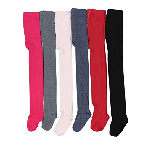 TupTam Leotardos de Colores para Niñas, Paquete de 6, Mix de colores 1, 104-110 TupTam Leotardos de Colores para Niñas, Paquete de 6, Mix de colores 1, 104-110