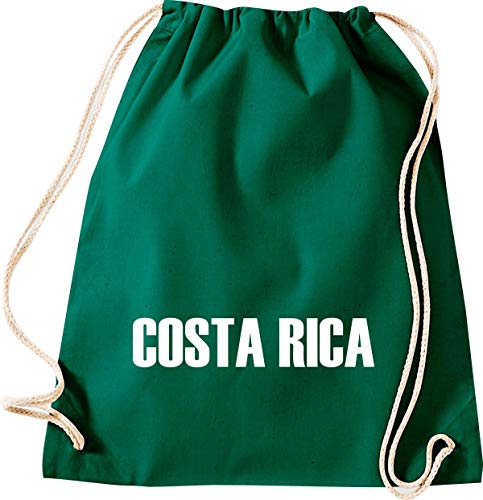 Turn Bolsa Costa Rica País Países Fútbol, color gruen, tamaño 37 cm x 46 cm