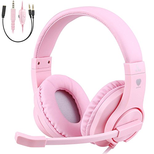 TurnRaise Auriculares para Niños, 40mm Flexible Auriculares con Cable con Micrófono y Control de Volumen