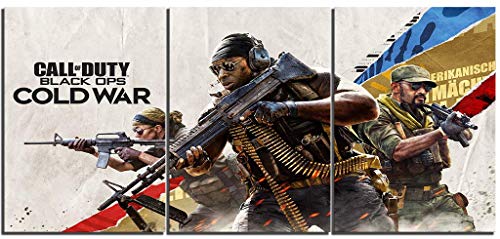 TYHC Call of Duty: Black Ops Cold War Cod Póster de lienzo para videojuegos, decoración del hogar, 3 piezas, pinturas para sala de estar, imágenes HD (L, sin marco)