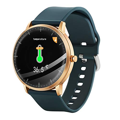 TYOP Reloj Inteligente, Pantalla de 1.3 Pulgadas, rastreador de Fitness, Pulsera de podómetro Deportivo, Interruptor de marcación, Push de Mensaje, recordatorio Inteligente, IP67 Impermeable, 200mAh