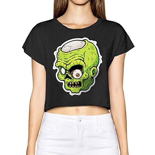 U are Friends Zombie - Camiseta de manga corta para mujer (talla L, negro)