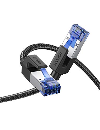 UGREEN Cable Ethernet Cat 8, Cable de Red Nylon Trenzado Cable LAN 40Gbps 2000MHz con Conector RJ45, para PS5, Xbox X/S, PC, PS4, TV Box, Router, Servidor NAS, Compatible con Cat 7, Cat 6a, 2 Metros UGREEN Cable Ethernet Cat 8, Cable de Red Nylon Trenzado Cable LAN 40Gbps 2000MHz con Conector RJ45, para PS5, Xbox X/S, PC, PS4, TV Box, Router, Servidor NAS, Compatible con Cat 7, Cat 6a, 2 Metros