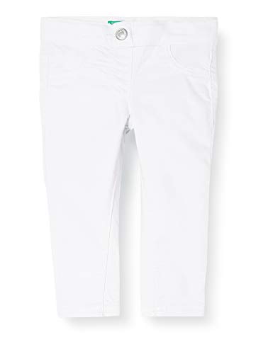 United Colors of Benetton Pantalones, Blanco (Bianco 101), 80/86 (Talla del Fabricante: 1Y) para Bebés