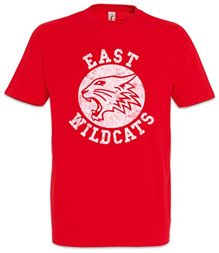 Urban Backwoods East Wildcats Camiseta De Hombre T-Shirt Rojo Talla S