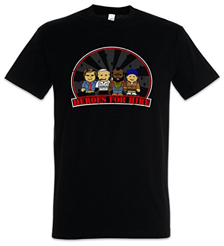 Urban Backwoods Heroes For Hire Camiseta De Hombre T-Shirt Negro Talla L