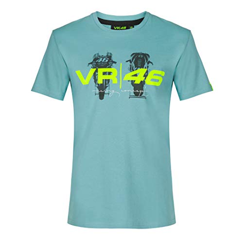 Valentino Rossi - Vr46 Lifestyle, Camiseta para Hombre, Hombre, Camiseta, TSHIRTLIFVR, Turquesa, XX-Large