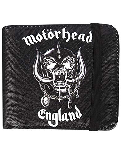 Vanilla Underground Roca Sax Motörhead MH Inglaterra Warpig logotipo monedero Banda oficial Merch