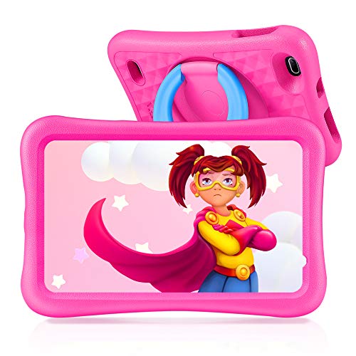 VANKYO Tablet Niños de 8 Pulgadas, Tablet Infantil con ROM de 32GB Ampliable hasta 128GB, Tablet Niño Processore Quad-Core con WiFi, Android 9.0, RAM de 2GB (Rosa)