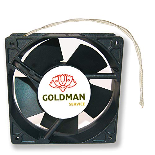 Ventilador fan axial para cassette de chimeneas insertable alta temperatura de aspas metálicas silencioso universal. 120x120x38 mm. Ventilador fan axial para cassette de chimeneas insertable alta temperatura de aspas metálicas silencioso universal. 120x120x38 mm.