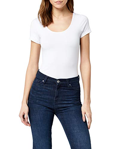 VERO MODA VMMAXI MY SS SOFT U-NECK NOOS-Camiseta Mujer Weiß Bright White S