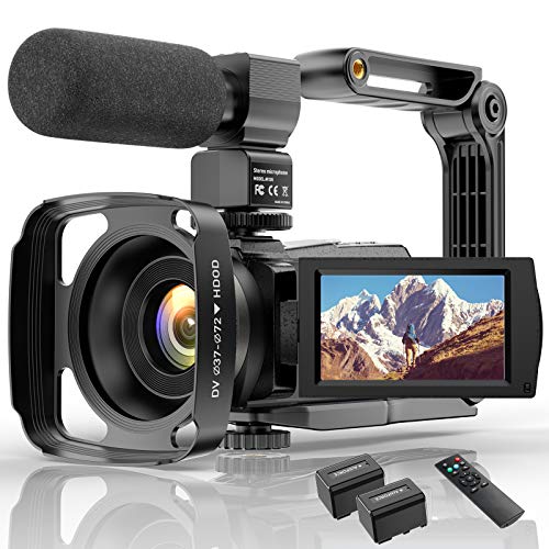 Videocámara 4K WiFi Cámara Digital UHD Vlogging Youtube Cámara,IR Visión Nocturna 48MP 3.0"IPS Pantalla Táctil Giratoria De 270 ° 16X Zoom Webcámara con Micrófono Estabilizador Control Remotol. Videocámara 4K WiFi Cámara Digital UHD Vlogging Youtube Cámara,IR Visión Nocturna 48MP 3.0"IPS Pantalla Táctil Giratoria De 270 ° 16X Zoom Webcámara con Micrófono Estabilizador Control Remotol.