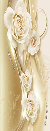 Vinilos para Puertas Autoadhesiva Extraíble Impermeable Papel Pintado Póster Decorativas de pegatinas puertas para Cuarto y Baño 86x200cm - Rosa de la Vendimia Vinilos para Puertas Autoadhesiva Extraíble Impermeable Papel Pintado Póster Decorativas de pegatinas puertas para Cuarto y Baño 86x200cm - Rosa de la Vendimia