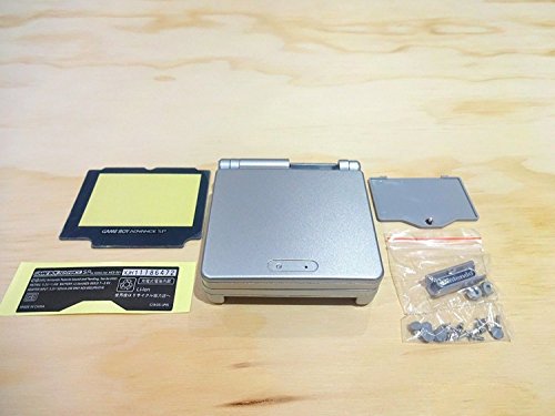 Vivienda Shell Case Cover + herramientas para GBA SP Gameboy Advance SP reparación parte (plata)