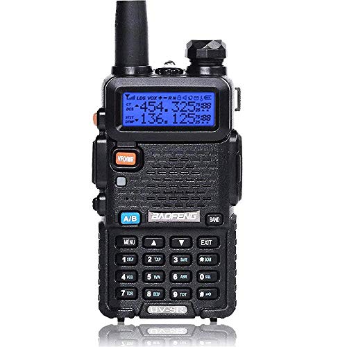 Walkie-Talkie Baofeng UV-5R Doble Banda VHF&UHF Radio Profesional FM Escaner,Negro
