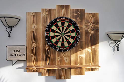 WDS Darts Sports Wooden Dartboard Surround - Protector de pared y soporte para tablet - Powered by Maximiser Max HOPP (Catchring, borde para dardos)
