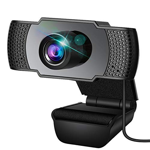 Webcam, Webcam con micrófono, PC Webcam, Streaming Computer Web Camera con soporte de denuncia 3D y ganancia automática, USB para videoconferencia, clases en línea y videoconferencia
