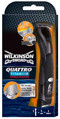 Wilkinson Sword Quattro Titanium Precision - Maquinilla de afeitar (1 cabezal)