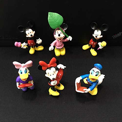 wjf 6 Hoja de Mickey Cake Decoraciones de la decoración del Coche de la muñeca DIY Accesorios