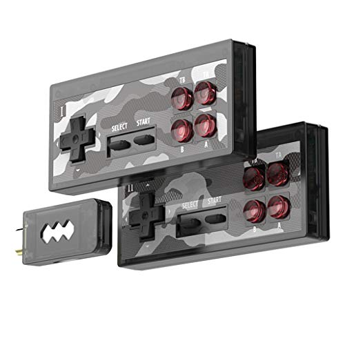 wjf Mini Consola de Juegos Retro, Consola de Videojuegos 4K HDMI, Juegos clásicos 1400 Integrados, Controlador inalámbrico Salida HDMI Compatible con Descarga de Dos Jugadores