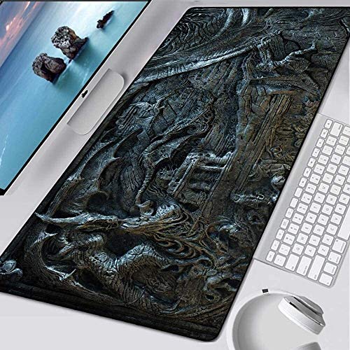 WJFQ Gaming Mouse Pad The Elder Scrolls V Skyrim Teclado Extended Teclado Extrementado Extrementado Extranjero Mousepad de Gran tamaño for Computer PC Desk Office (Color : 8, Size : 800 * 300 * 3mm)