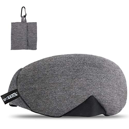 WOTEK Antifaz para Dormir, 100% Algodón Puro, Mascara de Dormir Ajustables con Forma Curva Innovadora, El Antifaces para Dormir Transpirable para Ojos, Súper Cómodo para Viajar/Dormir por La Noche WOTEK Antifaz para Dormir, 100% Algodón Puro, Mascara de Dormir Ajustables con Forma Curva Innovadora, El Antifaces para Dormir Transpirable para Ojos, Súper Cómodo para Viajar/Dormir por La Noche