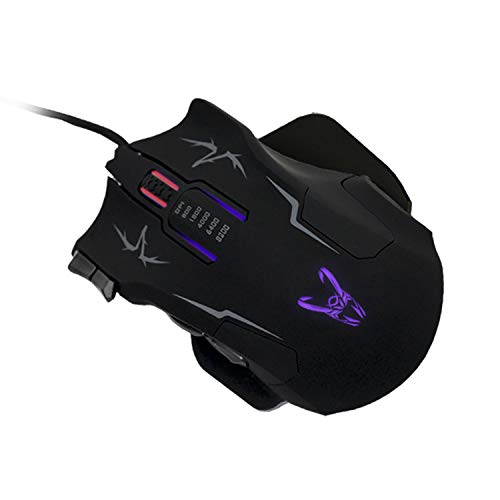 Woxter Stinger RX 1000 M - Ratón Gaming Profesional con Base metálica, Sensor AVAGO ADNS-9800 de máxima precisión, resolución Ajustable hasta 8200 dpi, retroiluminado y con 10 Botones programables. Woxter Stinger RX 1000 M - Ratón Gaming Profesional con Base metálica, Sensor AVAGO ADNS-9800 de máxima precisión, resolución Ajustable hasta 8200 dpi, retroiluminado y con 10 Botones programables.