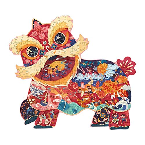 WXFXBKJ Rompecabezas de papel de bricolaje, rompecabezas de arte de estilo chino, juguetes educativos de moda para niños, rompecabezas de papel de bebé, niños, juguetes, niñas, regalos para 4-5-6-9-14