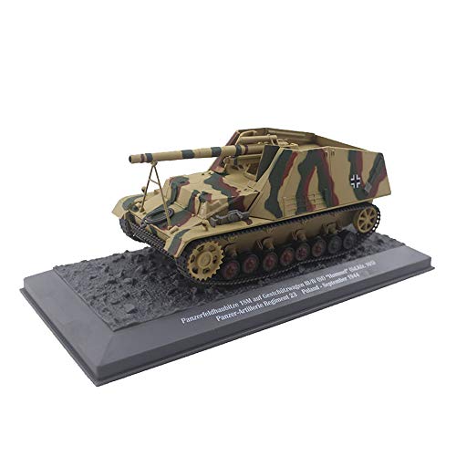 X-Toy 1/43 Escala PANZERFELDHAUBITZE 18M HOBMEL ALEMAN Army 1944 Modelo De Aleación, Regalo para Adultos Y Coleccionables, 5.5 Pulgadas X 2.2 Pulgadas