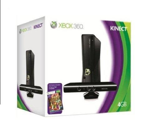 Xbox 360 - 4 GB, Incluye Sensor Kinect y Kinect Adventures