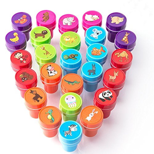 XIAOYAO - Sellos para Niños 26 Piezas, Conjunto de Sellos Animales para Niños XIAOYAO - Sellos para Niños 26 Piezas, Conjunto de Sellos Animales para Niños