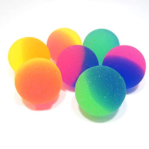 Xinlie Bouncy Ball Bolas De Goma Bolas Inflables Pelota hinchable de Goma Pelotas Saltarinas Pelotas de Goma Bouncy Balls Usadas como Relleno De Bolsas para Fiestas para El Recreo Y Recompensas(50PCS)