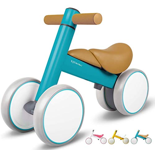 XJD Bicicleta sin Pedales para Bebé de 1 año Bicicleta Equilibrio Bebé para Aprender a Caminar Regalo de Primera Bicicleta para niños Ninas de 10-36 Meses (Azul#2)