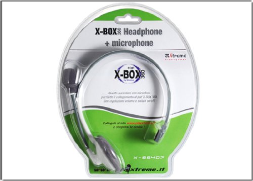 Xtreme 65407 Monoaural Diadema Gris Auricular con micrófono - Auriculares con micrófono (Consola de Juegos, Monoaural, Diadema, Gris, X-Box360, Alámbrico)