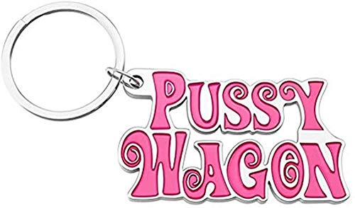 YANCONG Pussy Wagon Llavero Y Collar Colgante De Mujer Color Rosa-Llavero