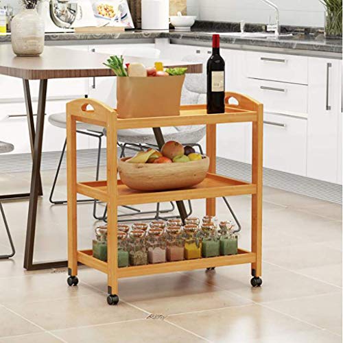 Ybzx Ruedas con Ruedas para Vino, vagón volquete de Madera Maciza de 3 Niveles, para Comedor de Cocina con Barra de té, Comedor, 3 tamaños Ybzx Ruedas con Ruedas para Vino, vagón volquete de Madera Maciza de 3 Niveles, para Comedor de Cocina con Barra de té, Comedor, 3 tamaños