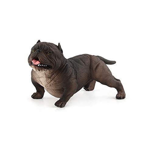 YDOZ Juguetes 13 cm 6 Opcional Lindo simulación Bulldog sólido plástico Animal Modelo Juguete Bully Perro Shar Pei Perro Perro decoración (Color : Lake Blue)
