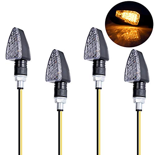 Yizhet Intermitentes Moto, 4PCS LED Luz Señal de Giro 12V Indicadores de Giro Impermeable 15 LEDs Mini Inminentes de Direccion Iluminación Laterales Ambar para Motocicleta Motos Yizhet Intermitentes Moto, 4PCS LED Luz Señal de Giro 12V Indicadores de Giro Impermeable 15 LEDs Mini Inminentes de Direccion Iluminación Laterales Ambar para Motocicleta Motos