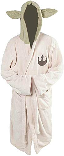 Yo-da Jedi - Albornoz de forro polar con capucha para disfraz de cosplay (talla adulta) Yo-da Jedi - Albornoz de forro polar con capucha para disfraz de cosplay (talla adulta)