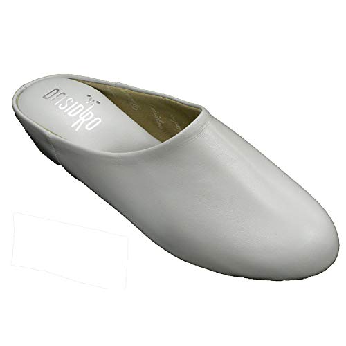 Zapatillas Mujer Piel Abierta atrás Estar casa DEISIDRO en Blanco Talla 40 Zapatillas Mujer Piel Abierta atrás Estar casa DEISIDRO en Blanco Talla 40