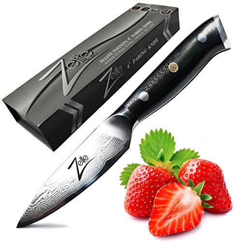 Zelite Infinity, Puntilla Cuchillo de 10 cm – Utensilios Cocina de Acero de Damasco Japonés AUS-10 de 67 Capas - Cuchillos Cocina con Afilado de Navaja, Excelente Consistencia de Corte Zelite Infinity, Puntilla Cuchillo de 10 cm – Utensilios Cocina de Acero de Damasco Japonés AUS-10 de 67 Capas - Cuchillos Cocina con Afilado de Navaja, Excelente Consistencia de Corte