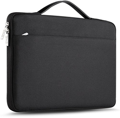 ZINZ Maletín 14-15 Funda Portátil Impermeable para 14-15 Pulgadas MacBook Pro 15" A1990 A11707 (2016-2019), XPS 15, Surface Laptop 15 Laptop Notebook, DELL HP Lenovo Acer ASUS y más, Negro